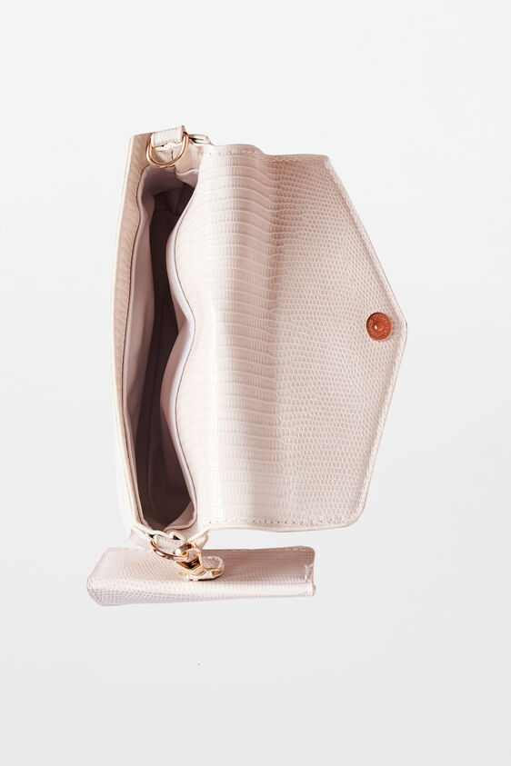 Beige Handbag, , image 1